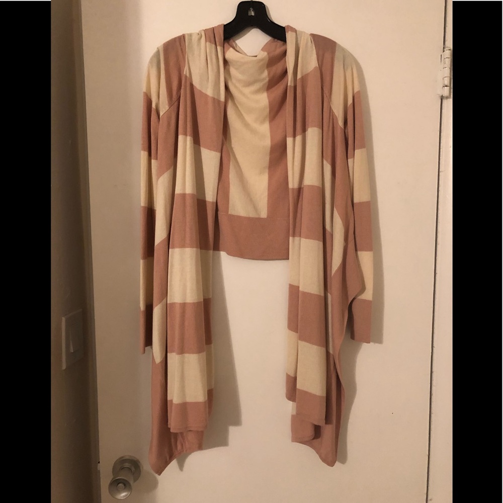 Long sleeve wrap sweater